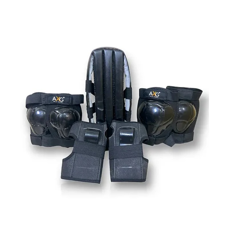 AXG NEW GOAL Unique design Quintessential Durable & Stylish Protective Kit for Cycling Skating Guard Combo -Black