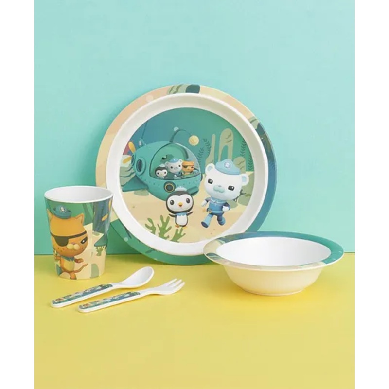 Baby Dinner Set Oceanic Wonder Animal Print (Colour & Print May Vary)