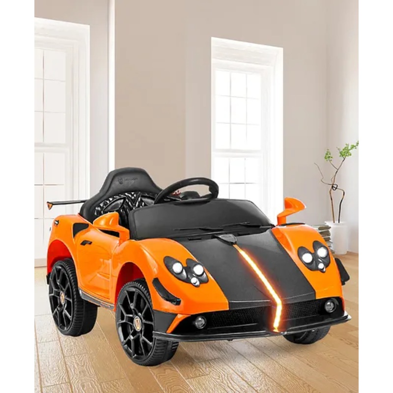 Babyhug Battery Operated Ride On Car with Music & Lights – Orange
