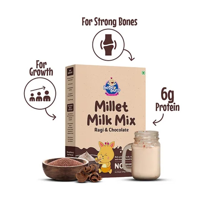 Bebe Burp Millet Milk Mix (milk powder) Ragi 200 g
