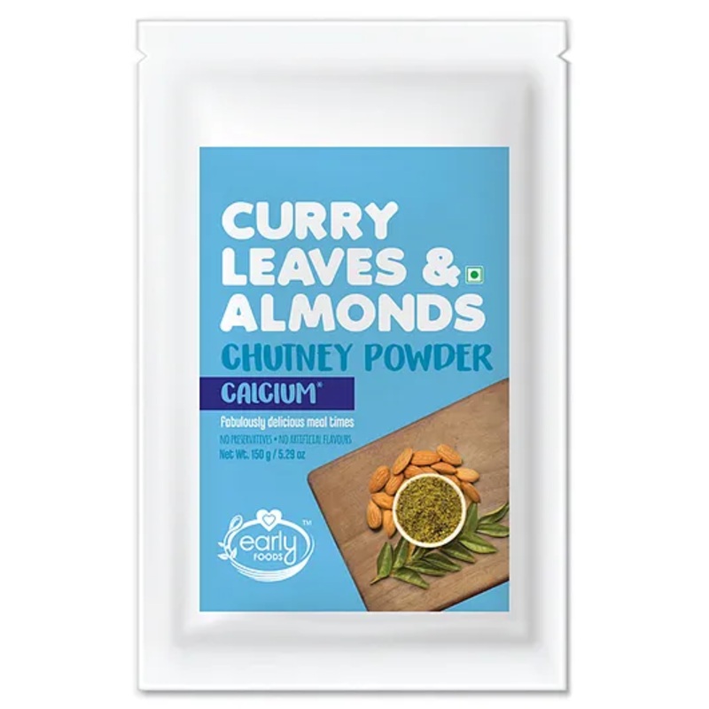 Early Foods Curry Leaves & Almonds Chutney Powder – 150 g
