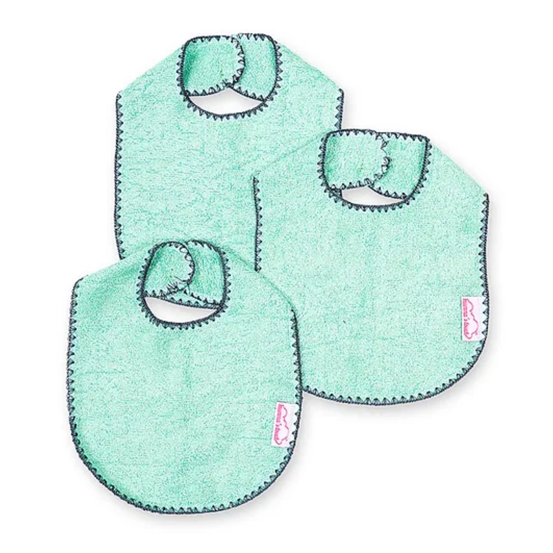 Mumma’s Touch Organic Bamboo Baby Towel Bib – Green – Pack of 3