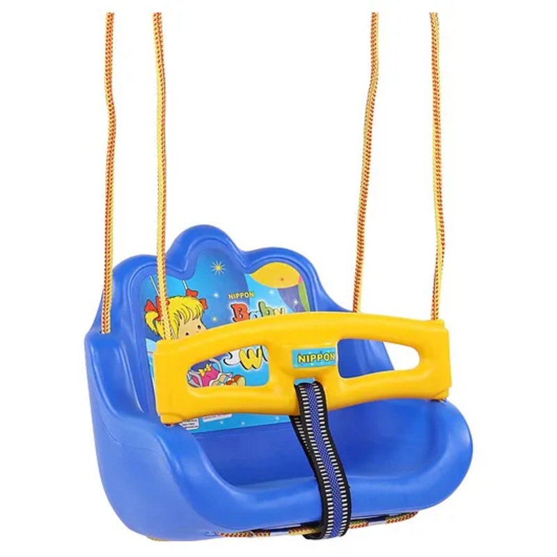 Nippon Baby Swingwith Safety Bar – Blue