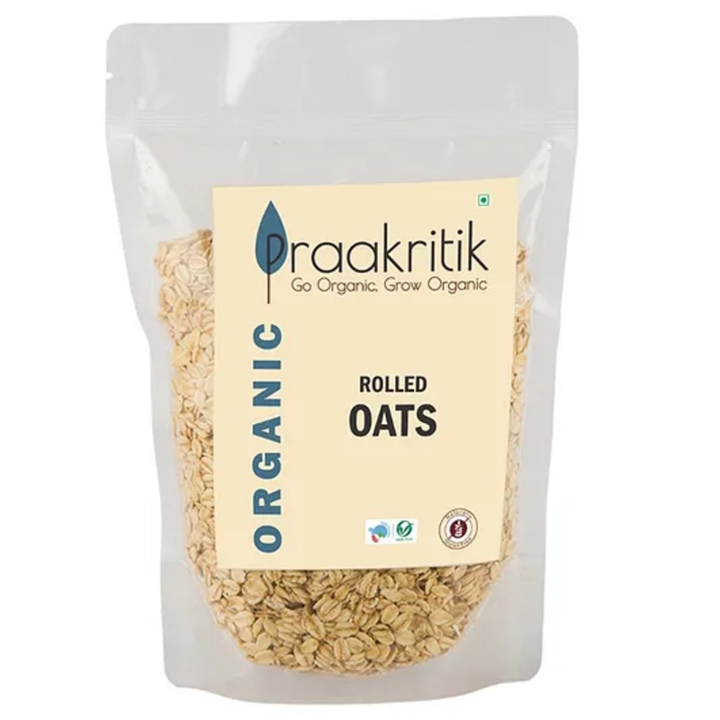 Praakritik Organic Rolled Oats – 500 gm