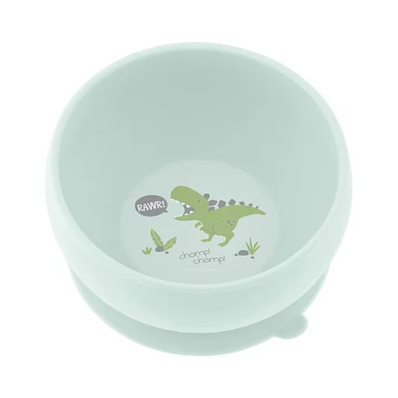Stephen Joseph Silicone Bowl Dino Print – Blue