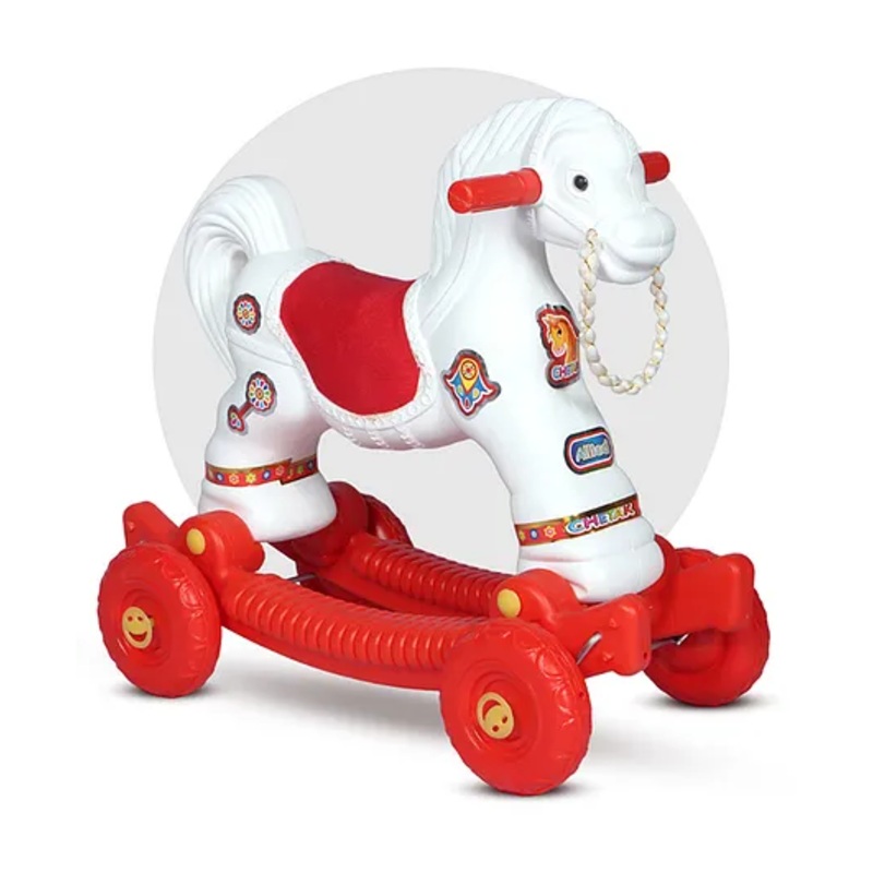Toy Plus Chetak Baby Push Ride On and Rocker – Red White