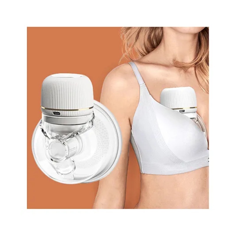 Zikku Hands-Free Wearable Breast Pump for Breastfeeding Mothers with Adjustable Suction Levels, Compact & Quiet Design, Comes with Touchpanel, 4 Modes, and 9 Suction Adjustments.