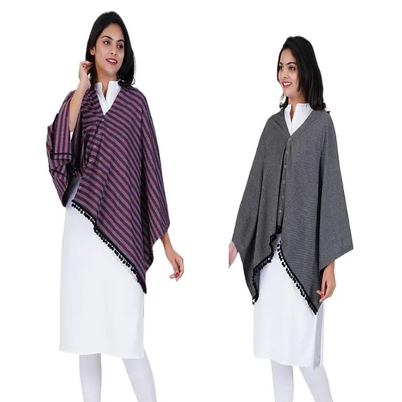 AGUILA Multi Purpose Feeding Shawl Pack Of 2 – Black-Pink