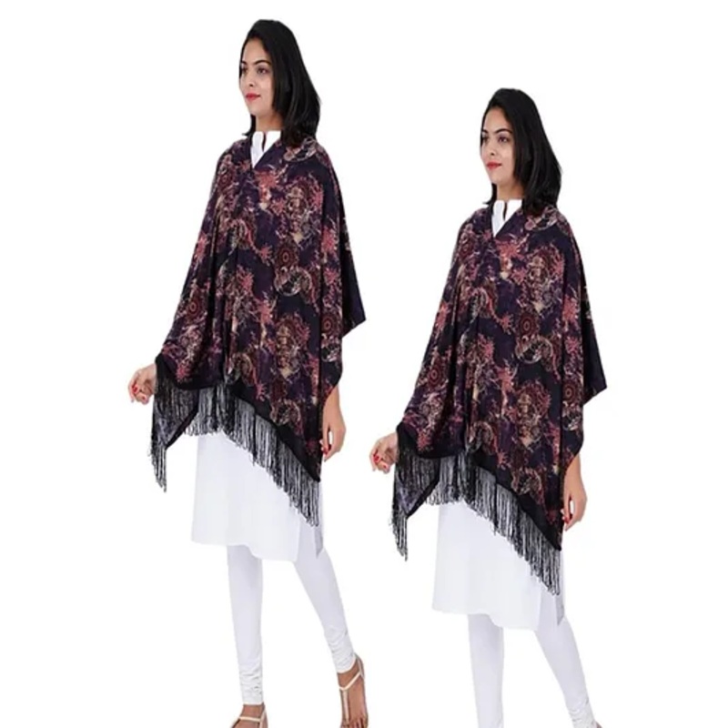 AGUILA Multi Purpose Printed Feeding Shawl Pack Of 2 – Magenta