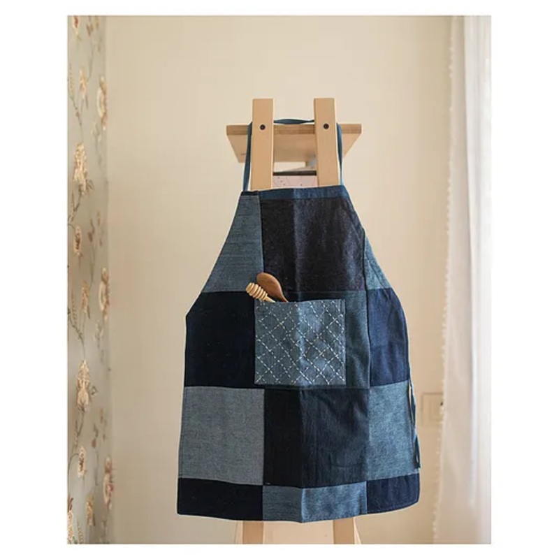Dwij Products Upcycled Denim Apron for Kids – 450 g