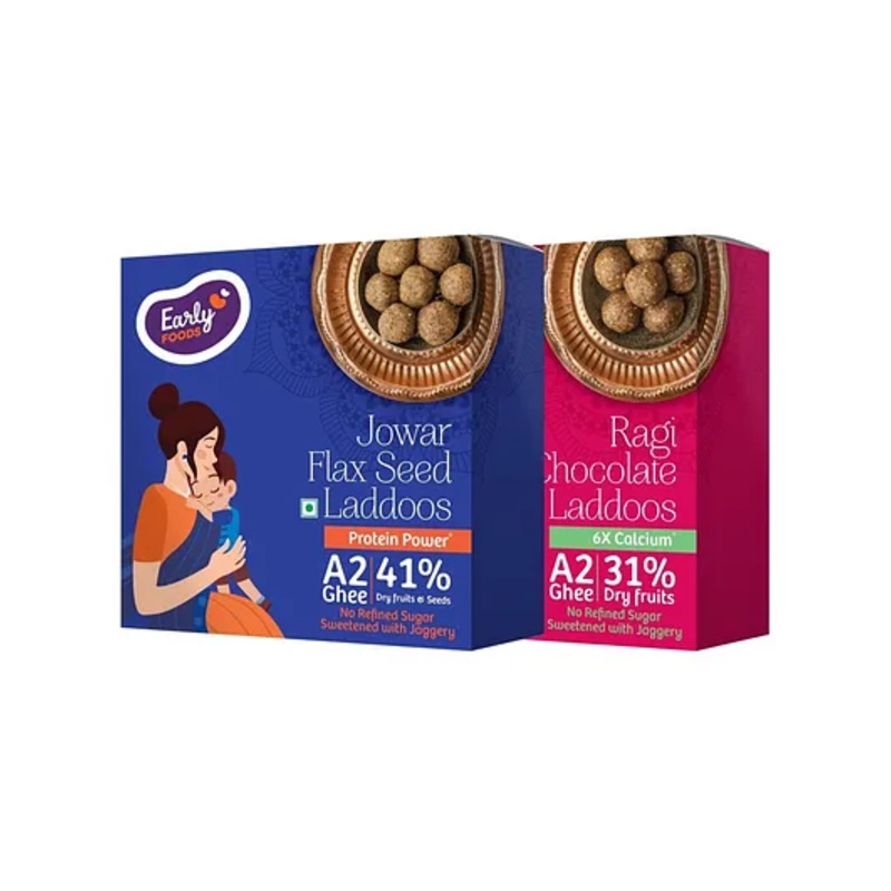 Early Foods Ragi Choco & Jowar Laddoo Pack of 2 – 250 g Each
