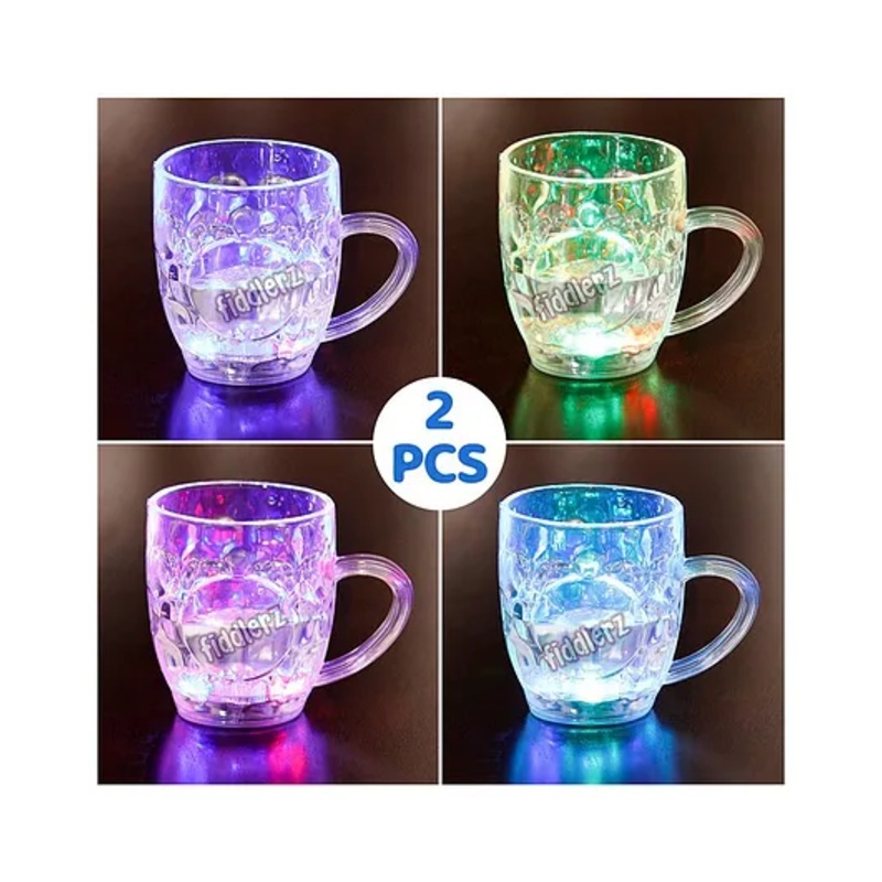 Fiddlerz LED Light Mug Pack of 2 – Multicolour