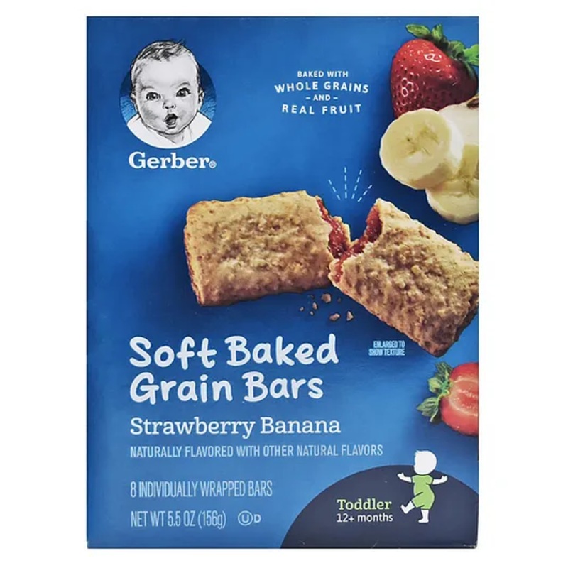Gerber Soft Baked Grained Bars (5.5oz) – Strawberry Banana