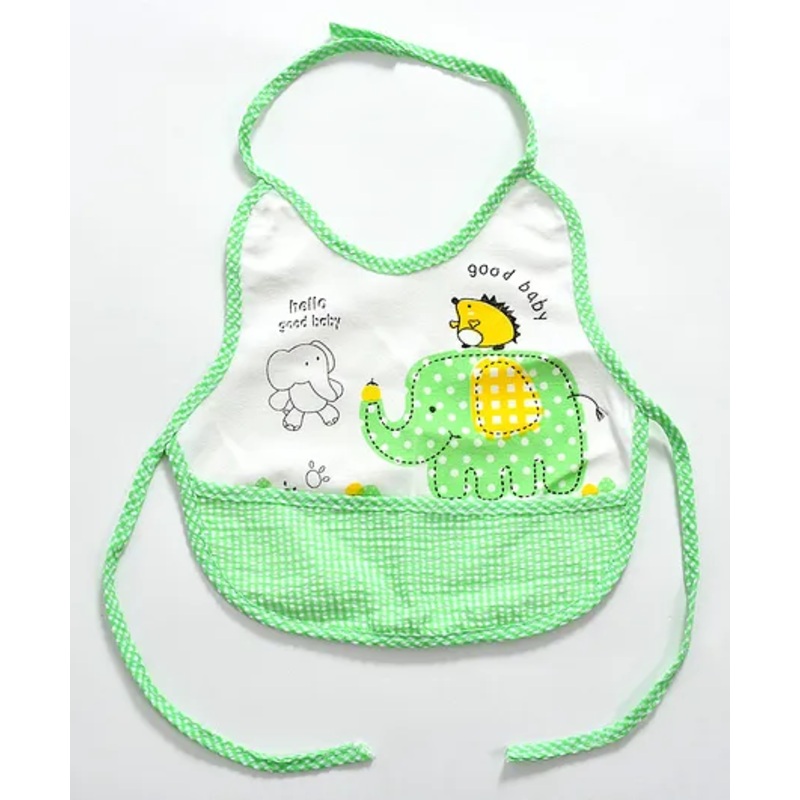 Jars Collections Waterproof Cotton Bib with Pocket – Multicolor