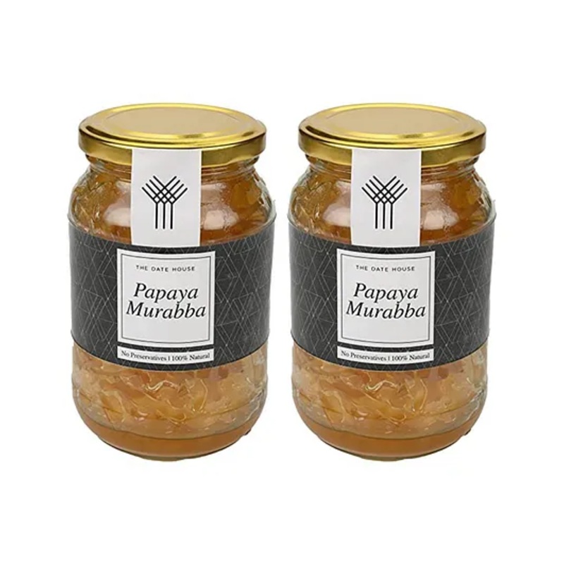 The Date House Papaya Murabba  (450gm Each – Pack of 2)