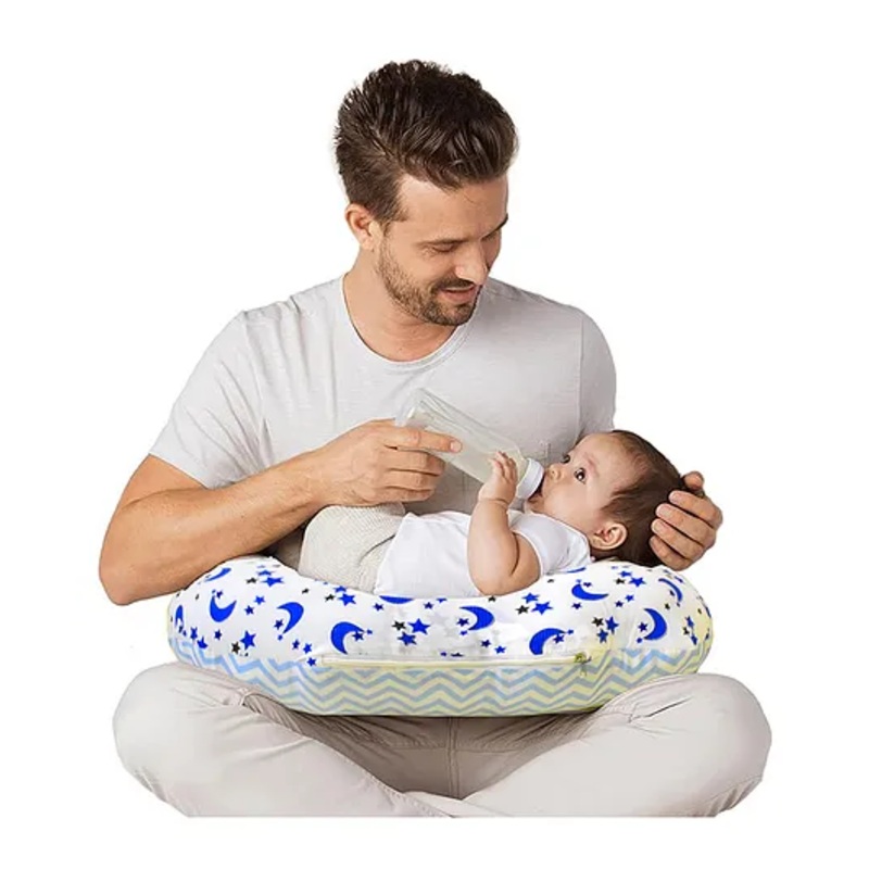 Vparents Galaxy Multipurpose Baby Feeding Nursing Cum Maternity Pillow  – Blue