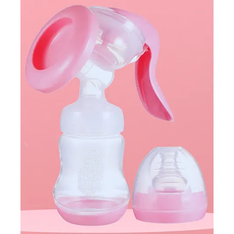 AEREX Manual Breast Pump With Breastmilk Storage Bottle Breastfeeding Pump Soft & Gentle, BPA Free Easy Massage Cushion & Ergonomic Handle for Easy & Painless Breast Milk Expression
