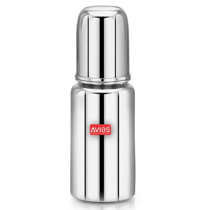 Avias Nova Stainless Steel Feeding Bottle – 200 ml