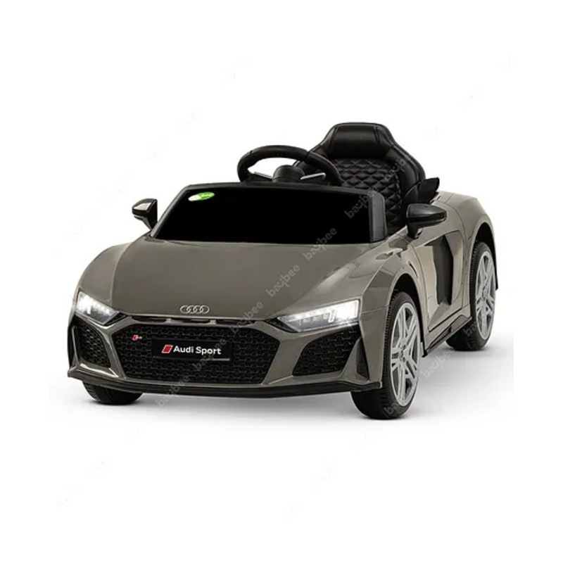 Baybee Official Licensed Audi R8 Battery Operated Car for Kids, Ride on Kids Car with LED Light & Music (Grey)