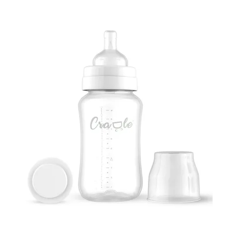 Cradle Mighty Series Feeding Bottle – 280ml – White