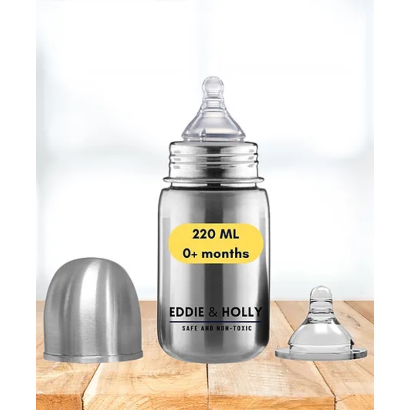 Eddie & Holly Steel Feeding Bottles | 220 ml