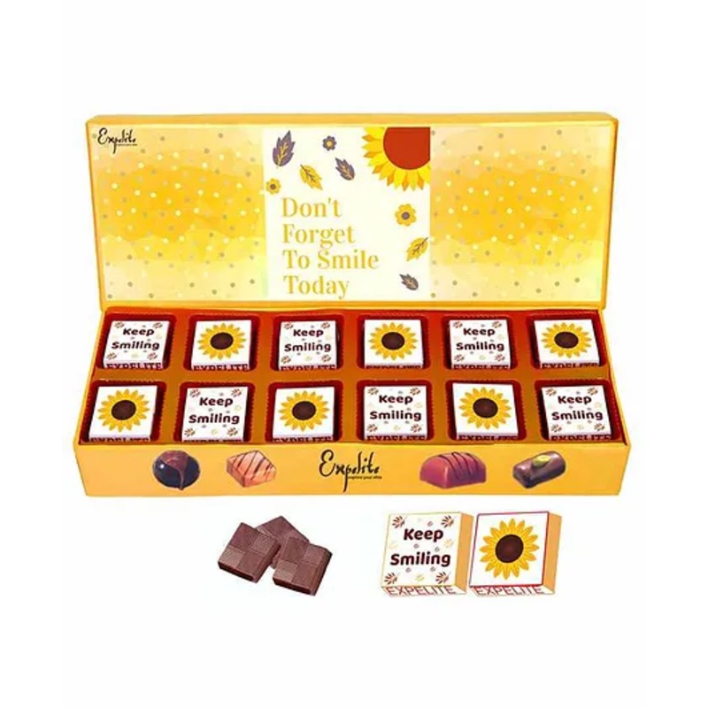 Expelite Don’t Forget to Smile Today Chocolate Gift Box – 200 gm