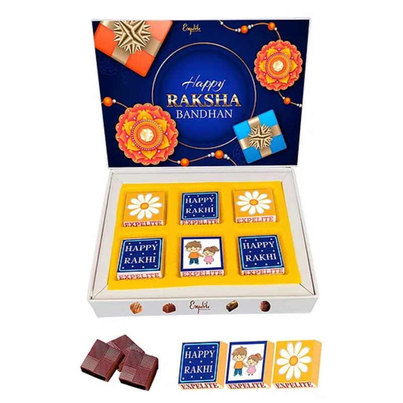 Expelite  Rakhi Gift  for Brother – 6 pieces Raksha bandhan special Chocolate gifts online