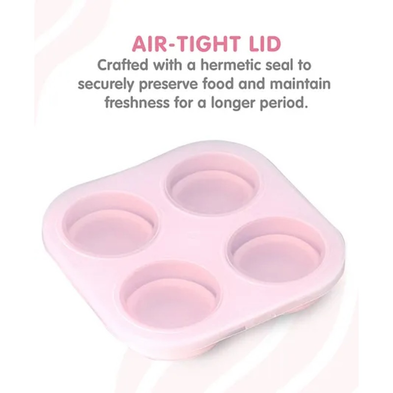 Food Multiportion Storage Tray – Pink