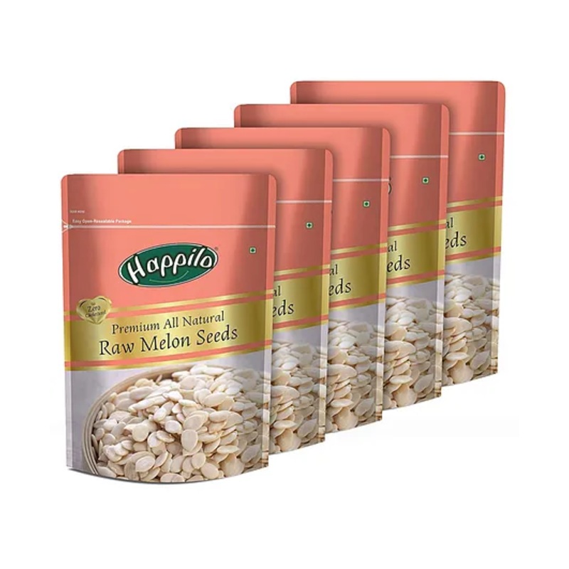 Happilo Natural and Raw Melon Seeds – 250g (Pack of 5)