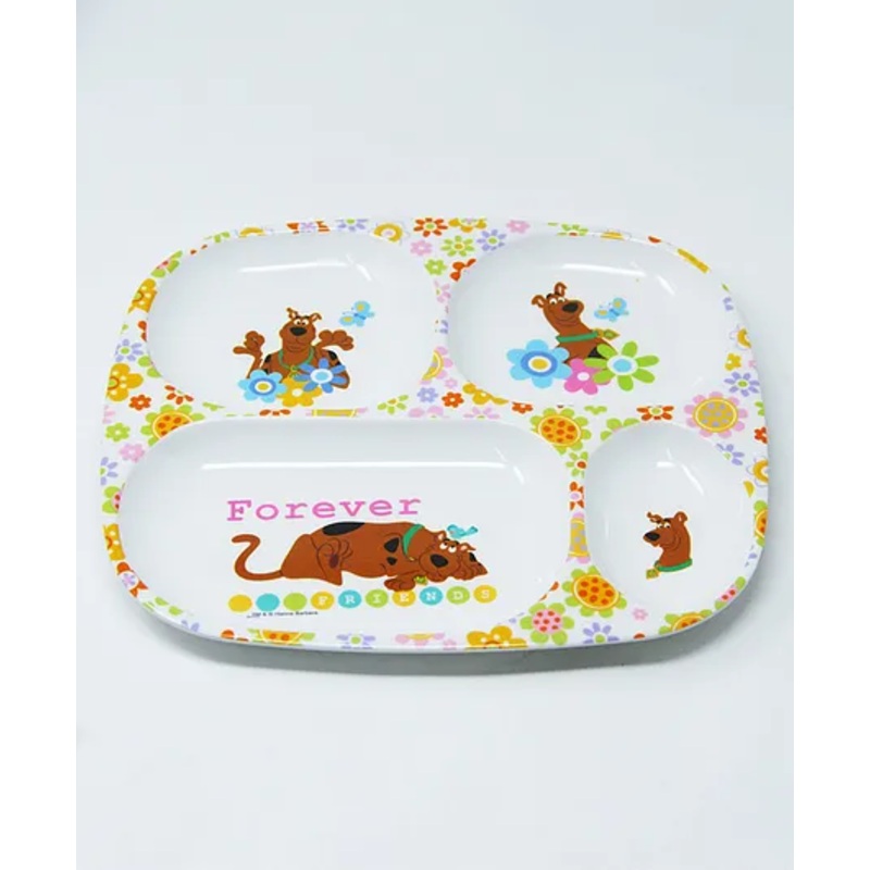 HOOM Melamine 4 Section Plate -Scooby Doo