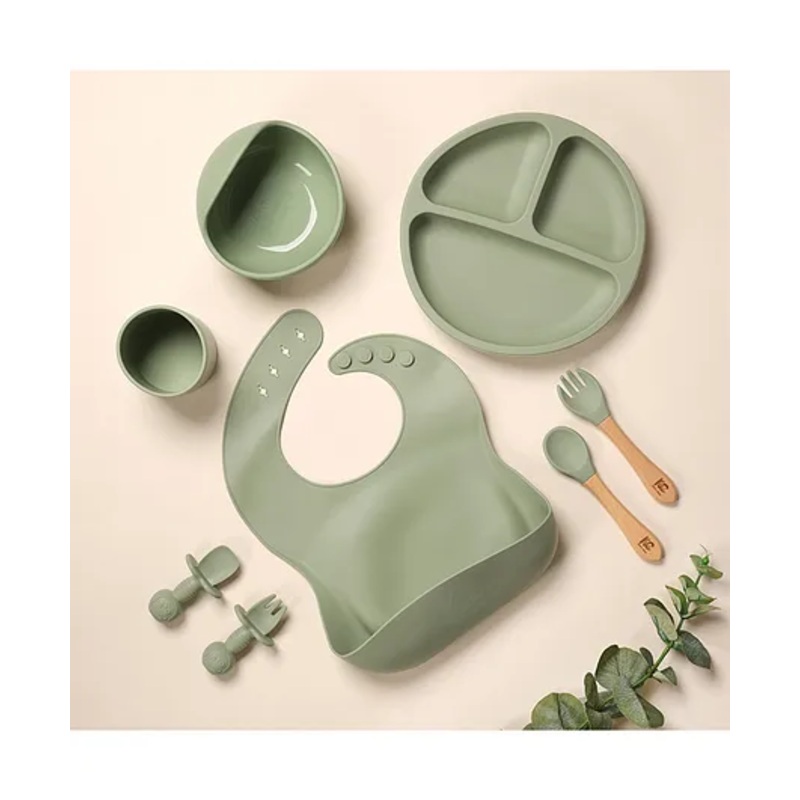 Kicks & Crawl Sage MunchMate Meal Set Sage