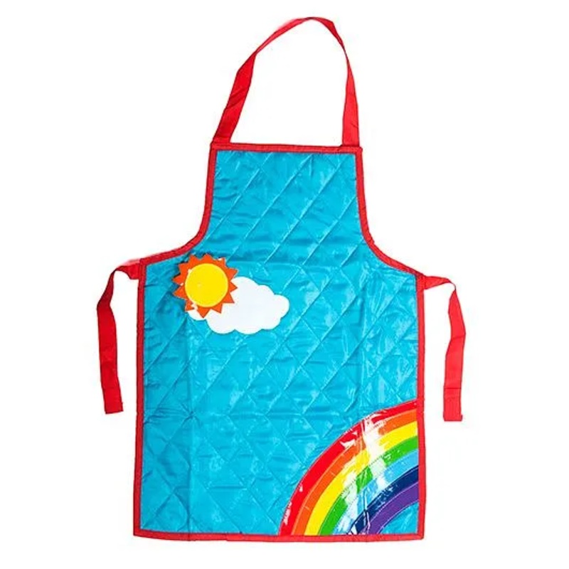 Li’ll Pumpkins Rainbow Apron – Sky Blue