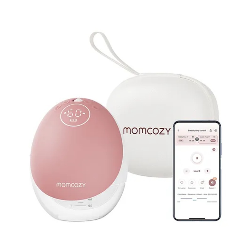 Momcozy M9 Single Breast Pump Cozy Red