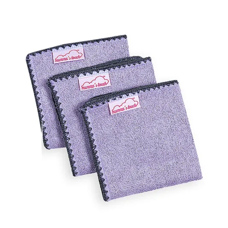 Mumma’s Touch Organic Bamboo Baby Towel Face Cloth – Magenta – Pack of 3