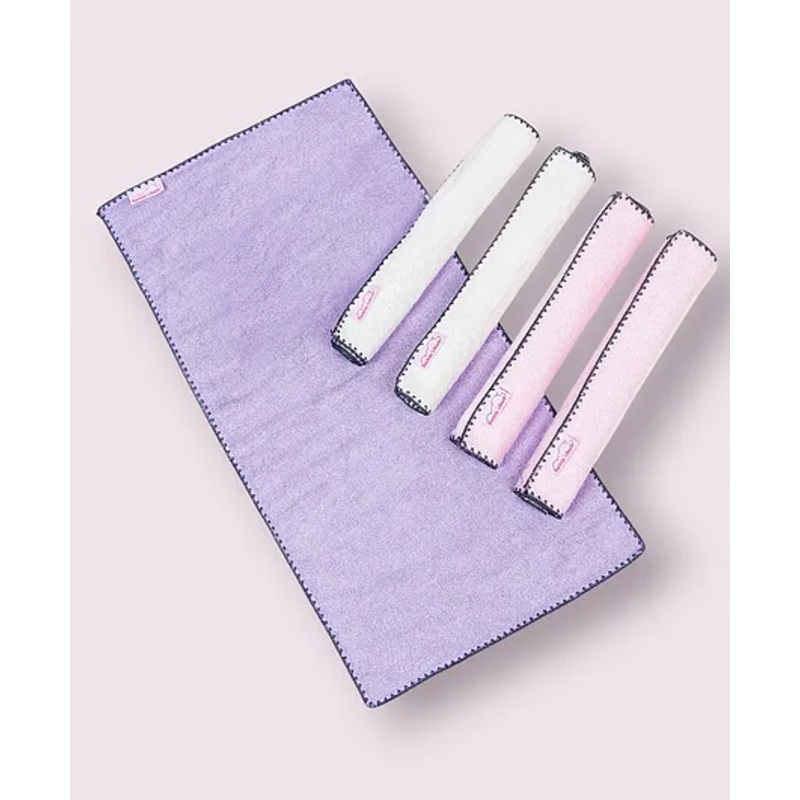 Mumma’s Touch Organic Bamboo Baby Towel Wash Cloth – Assorted (Magenta, White, Pink) – Pack of 5