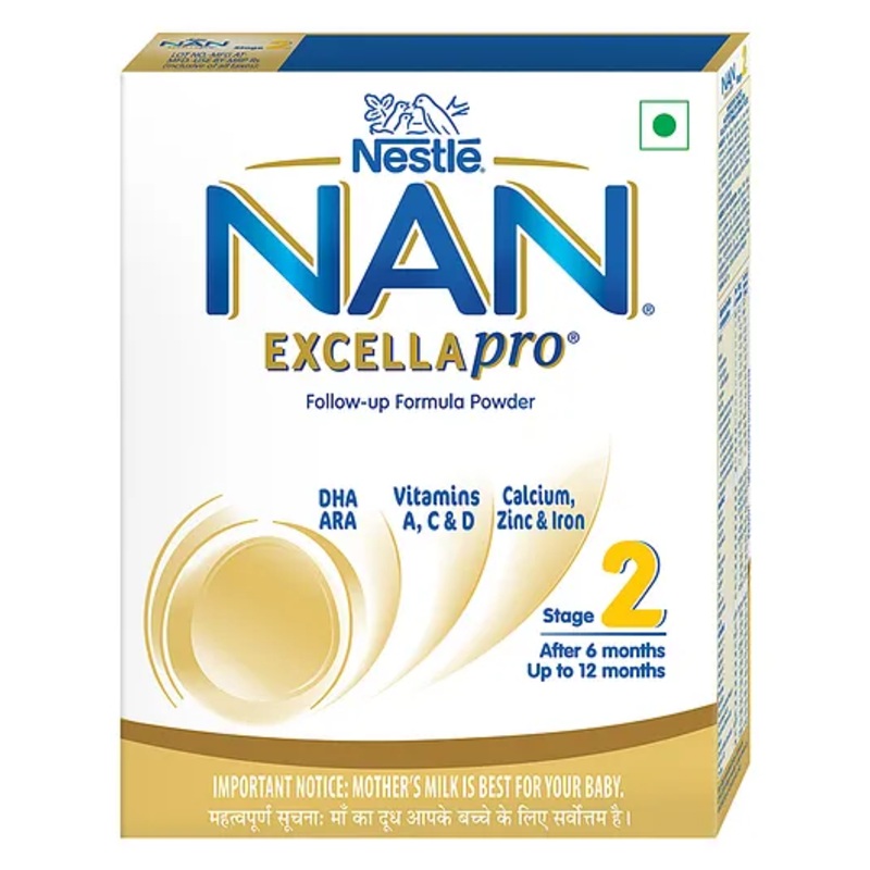 NAN EXCELLAPRO Stage 2 Follow-up Formula Milk Powder for babies (After 6 months) with DHA-ARA 400 gm Bag-In-Box Pack