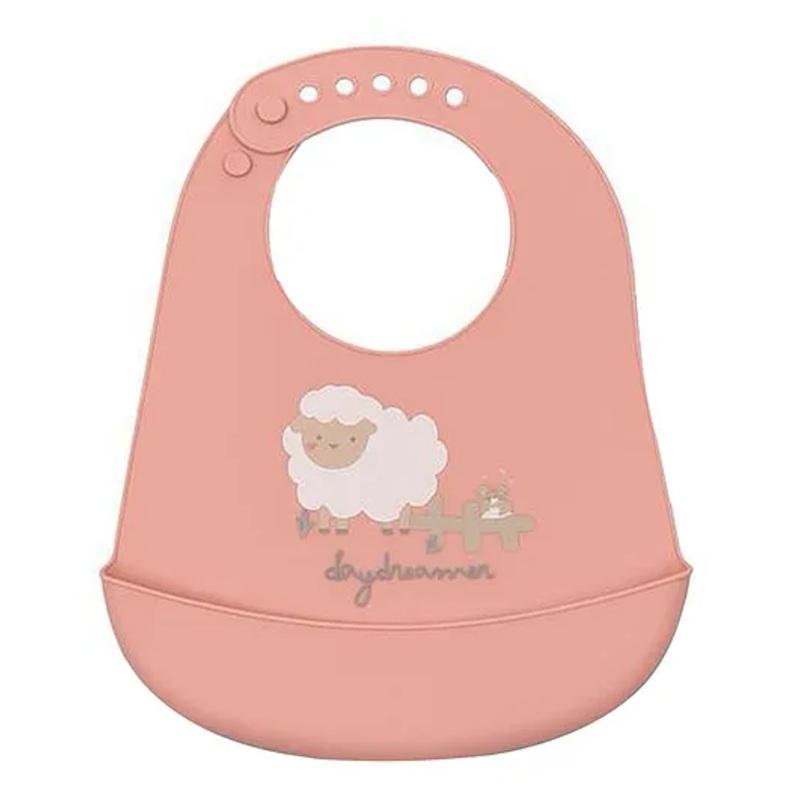 SAFE-O-KID Premium Silicone Baby Bib Lightweight, Foldable, Non-Toxic Bib with Spill-Proof, Adjustable, Soft, Easy-to-Clean Feeding Bib for toddlers – Light Grey