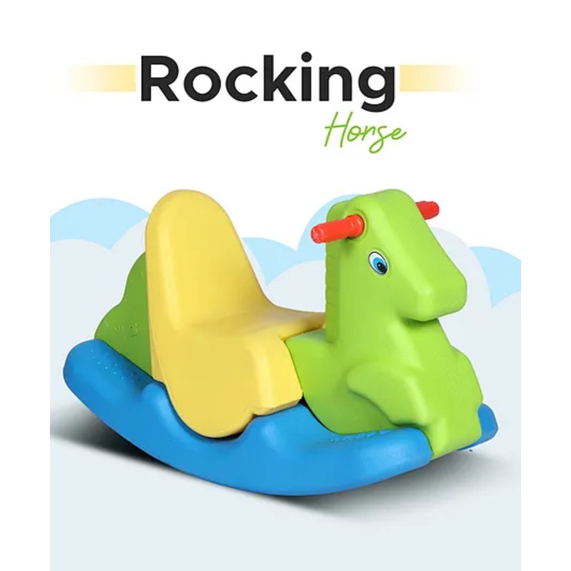 Toy Plus Rocking Horse Kids Ride On Rocker – Multicolor
