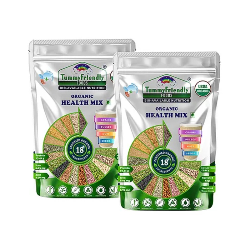 Tummy Friendly Foods Organic Health Mix Pack of 2 – 800 Gm Each