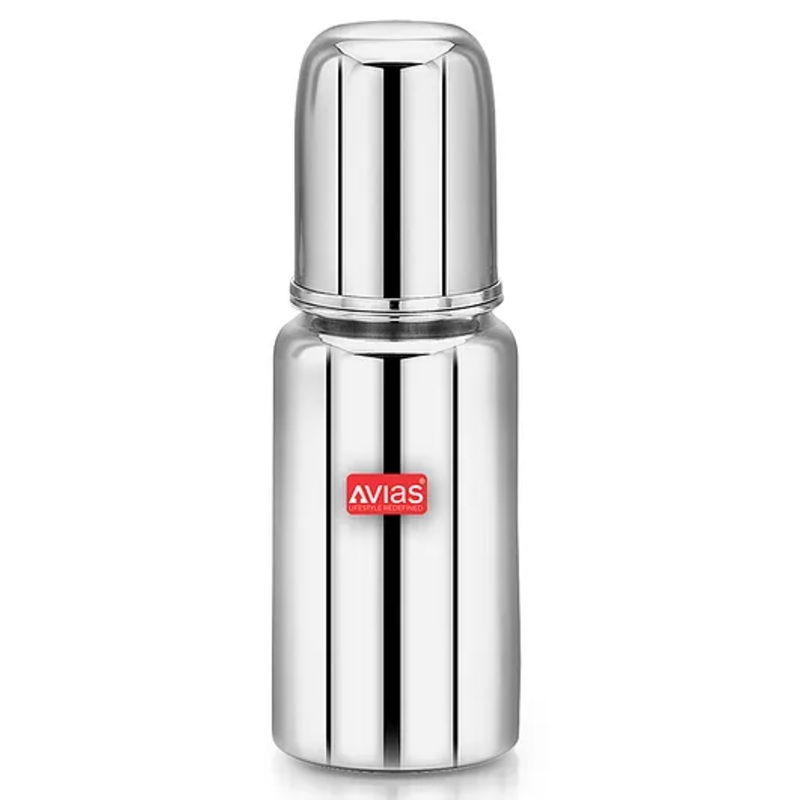 Avias Nova Stainless Steel Feeding Bottle – 250 ml