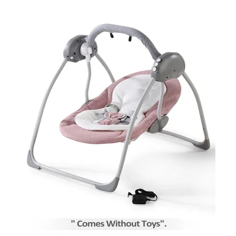 Baby Swing with 3-Point Safety Harness – Pink