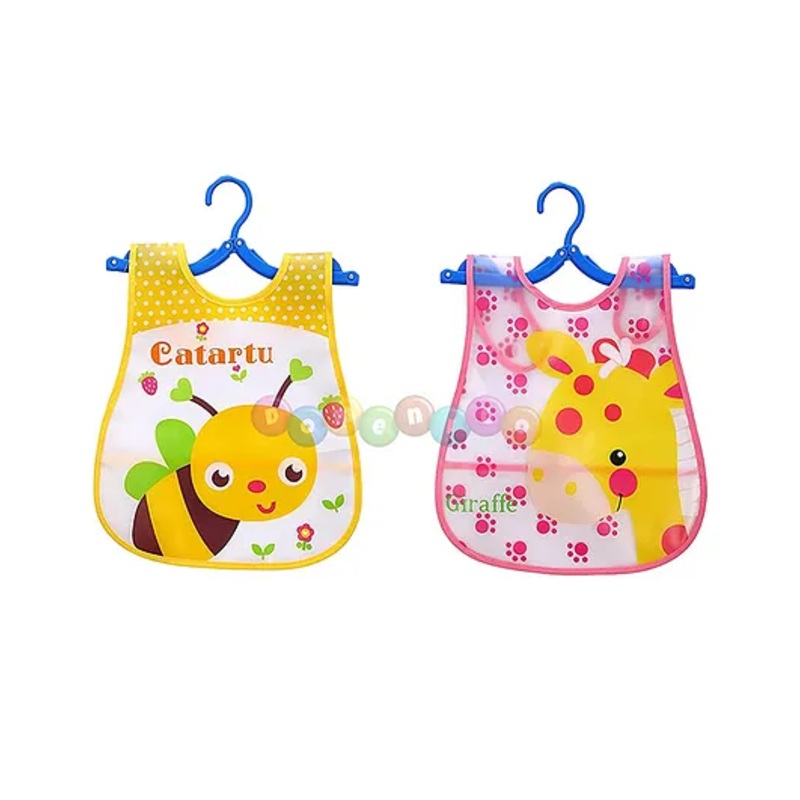 DOMENICO Sleeveless Waterproof Printed Apron Bib Pack of 2 – Color And Design May Vary
