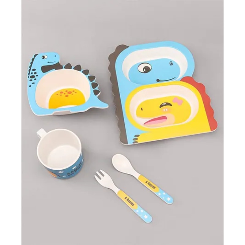 Dragaon Shaped Feeding Set of 5 – Multicolor