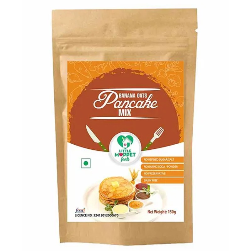 Little Moppet Foods Banana Oats Pancake Mix – 150g