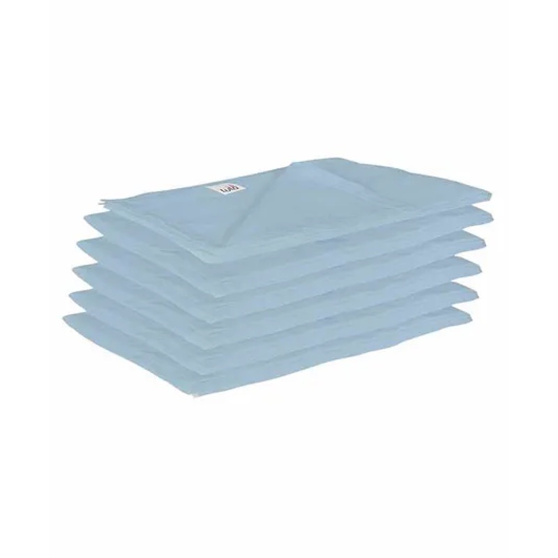 Lula Muslin Cotton Sqaure Wash Cloth Pack Of 6 – Blue