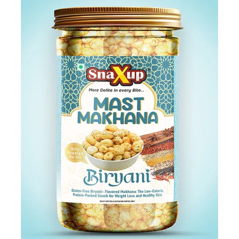 SnaXup Roasted Mast Makhana – Biryani 80 g
