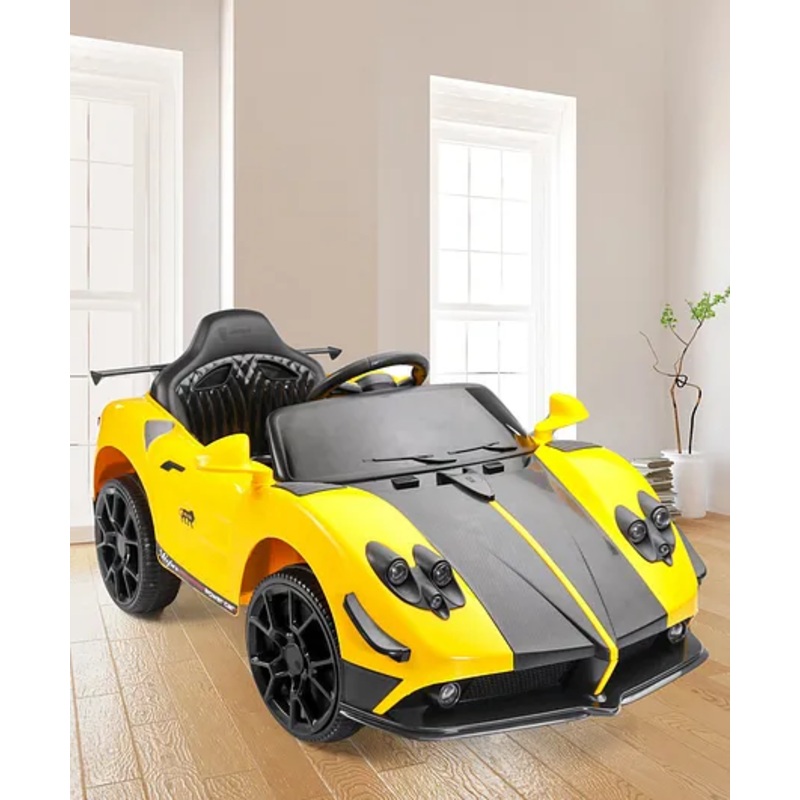 Babyhug Battery Operated Ride On Car with Music & Lights – Yellow