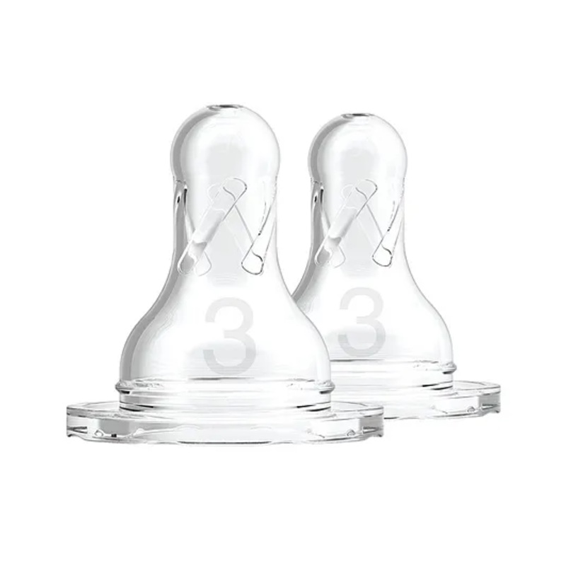 Dr. Brown’s Natural Flow Level 3 Silicone Narrow Teats – Pack of 2