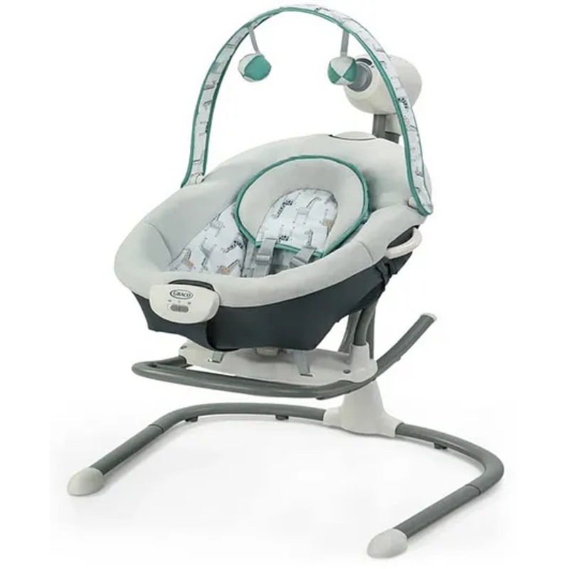 Graco Duet Sway Swing with Portable Rocker – Grey