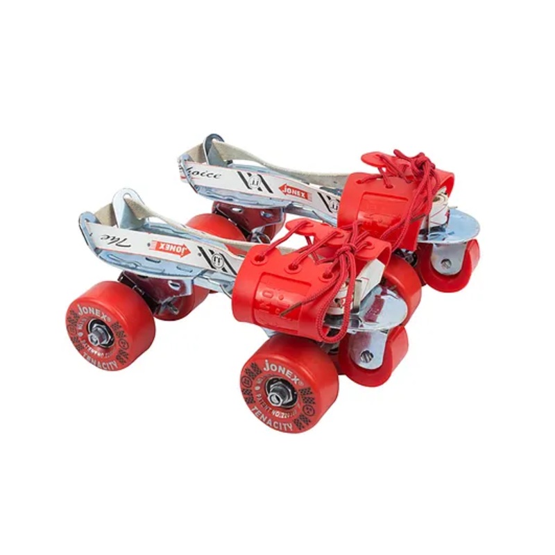 JJ Jonex Tenacity Brake Adjustable Quad Roller Skates – Red